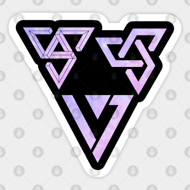 Seventeen Logo Adore U Sticker by hallyupunch